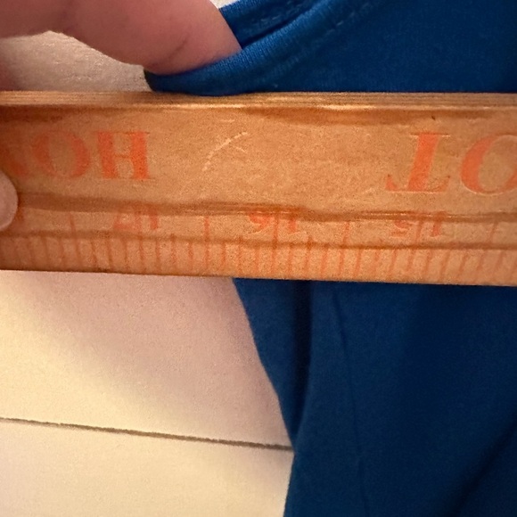 NWT M BOSTON PROPER Blue Rhinestone pleated lightweight woman tank top coastal - Picture 8 of 12